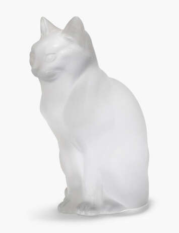 René Lalique, 2 Tierfiguren "Sitzende Katzen" - Foto 1