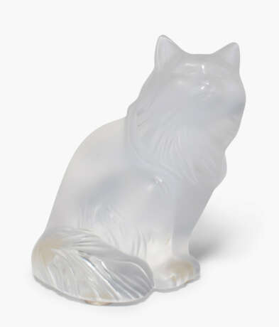 René Lalique, 2 Tierfiguren "Sitzende Katzen" - Foto 2