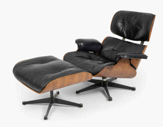 Charles & Ray Eames, Lounge Chair "670" mit Ottoman "671" - фото 1