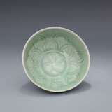 Longquan kiln in the Song Dynasty pink green glaze lotus petals Luohan tea bowl - Foto 1