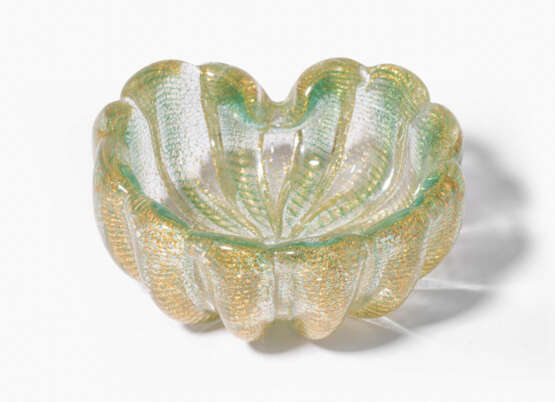 Ercole Barovier für Barovier & Toso Murano, Ascherschale "Cordonato oro" - photo 1