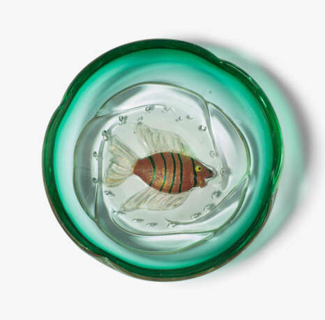 Alfredo Barbini, (zugeschrieben), Murano, Fischschale - фото 1