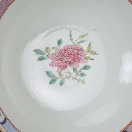 Qing Dynasty Pastel painting Peacock bowl - photo 8
