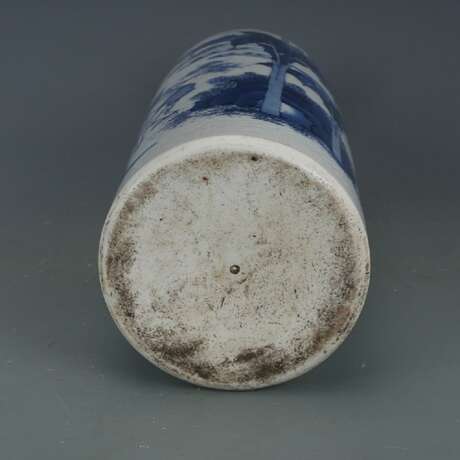 Qing Dynasty Blue and white porcelain Character story vase - photo 9