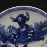 A pair of Kangxi blue and white porcelain hunting plates in the Qing Dynasty - Foto 5