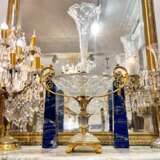 Baccarat Cut Crystal Centerpiece Mounted on Chiseled Gilt Bronze 19th Century Crystal bronze Napoleon III 19th century - photo 17