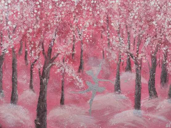 Фея Драже Зимний лес Toile sur le sous-châssis Technique mixte Impressionnisme Paysage d'hiver Москва 2021 - photo 1