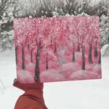 Фея Драже Зимний лес Toile sur le sous-châssis Technique mixte Impressionnisme Paysage d'hiver Москва 2021 - photo 2