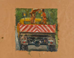 Ralph Fleck. Untitled (Strassenbau-Fahrzeug)