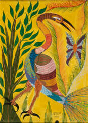 Chico (Francisco Domingos) da Silva. Untitled (Vogel und Schmetterling)