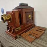 Projecteur ancien avec bo&icirc;te d&amp; 39;origine Acajou Other style At the turn of 19th -20th century - photo 6