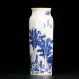 Qing Dynasty blue and white porcelain Kirin pattern bottle - photo 2