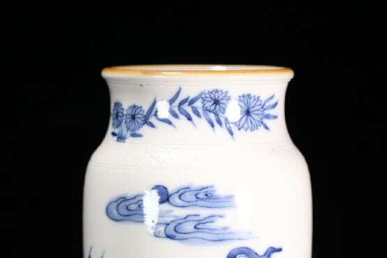 Qing Dynasty blue and white porcelain Kirin pattern bottle - photo 8