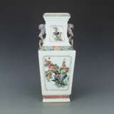 Qing Dynasty Multicolored Flower and bird pattern Ornamental bottle - photo 1