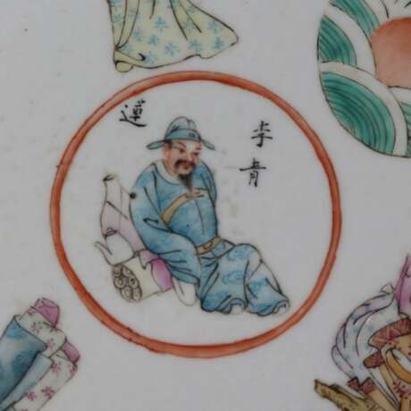 Colorful porcelain plate in the late Qing Dynasty - photo 2