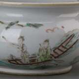 Late Qing Dynasty pastel character story pattern incense burner - Foto 4
