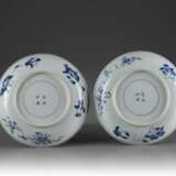 a pair China Blue and white porcelain plate - Foto 2