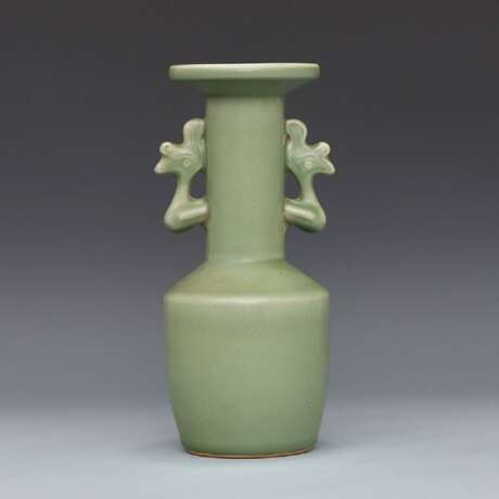 Song Dynasty Longquan Kiln Green glaze Phoenix ear circle mouth bottle - Foto 6