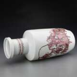 Qing Dynasty Kangxi red glaze character story porcelain bottle - Foto 10