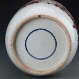 Qing Dynasty Kangxi red glaze character story porcelain bottle - photo 12