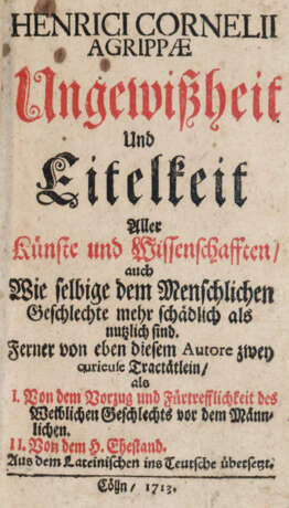 Agrippa von Nettesheim, H.C. - photo 1