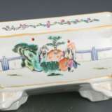 Qing Dynasty Pastel painting Character painting flower pot - photo 2