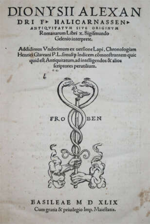 Dionysius Halicarnassensis. - photo 1 Dionysius Halicarnassensis. - photo 1