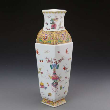 Qing Dynasty Qianlong pastels Fushou pattern double bottle - photo 4