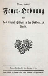 Feuer- und Brand-Verordnungen.