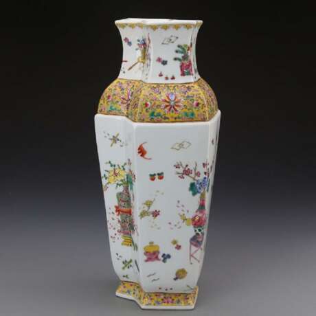 Qing Dynasty Qianlong pastels Fushou pattern double bottle - photo 6