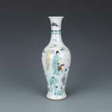 Qing Dynasty Colorful figure painting Olive bottle - Foto 3