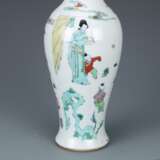 Qing Dynasty Colorful figure painting Olive bottle - photo 5