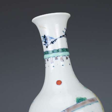 Qing Dynasty Colorful figure painting Olive bottle - photo 7