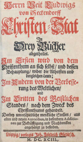 Seckendorff, V.L.v. - Foto 1