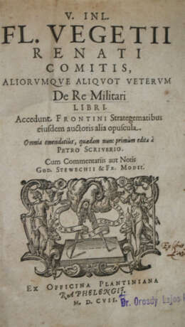 Vegetius Renatus, F. - фото 1 Vegetius Renatus, F. - фото 1
