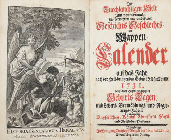 Geschichts- Geschlechts- und Wappen-Calender, - photo 2