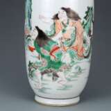 Qing Dynasty Multicolored mythology figure vase - фото 3