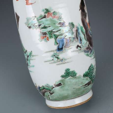 Qing Dynasty Multicolored mythology figure vase - photo 5