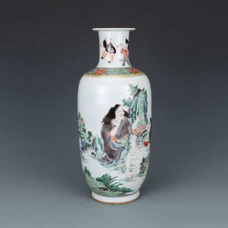 Qing Dynasty Multicolored mythology figure vase - photo 6