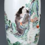 Qing Dynasty Multicolored mythology figure vase - photo 7
