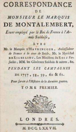 Montalembert, (M.R.)de. - Foto 1 Montalembert, (M.R.)de. - Foto 1