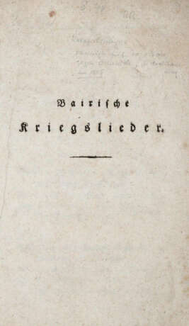 Bairische Kriegslieder. - фото 2 Bairische Kriegslieder. - фото 2