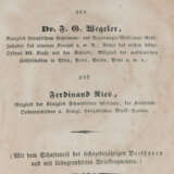 Wegeler, F.G. u. F.Ries. - фото 1