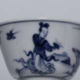 A pair of Ming Dynasty blue and white porcelain cups - Foto 7
