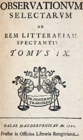 Observationum Selectarum - photo 1