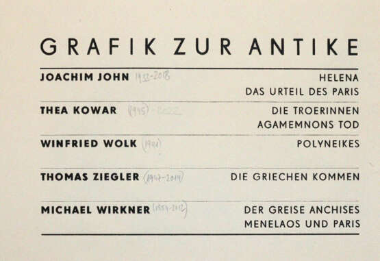 Grafik zur Antike. - photo 5