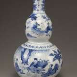 A blue and white double gourd vase - Foto 1