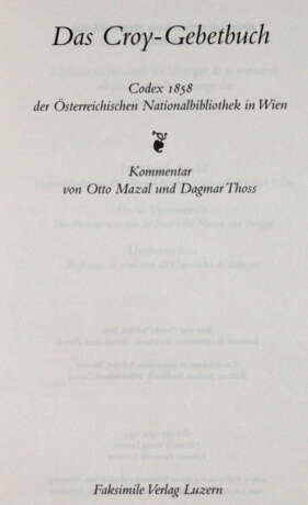 Das Croy-Gebetbuch. - photo 4