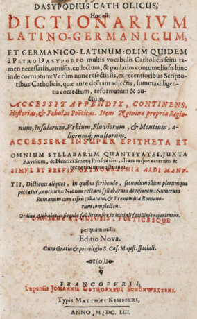 Dasypodius, P. - фото 1 Dasypodius, P. - фото 1