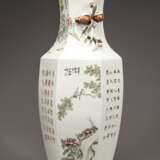 Republic of China pastel hexagonal porcelain vase - photo 6